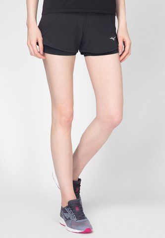 Шорти Mizuno Mujin 4.5 2in1 Short жіночі чорні XL (J2GB928309) J2GB928309 фото