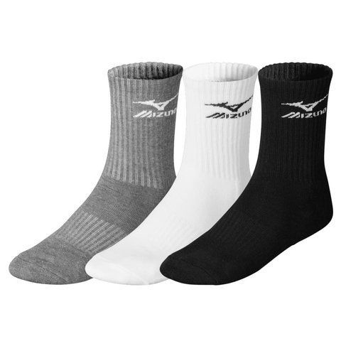 Шкарпетки Mizuno Training 3P Socks чоловічі білі/сірі/чорні S (32GX6A5499) 32GX6A5499 фото