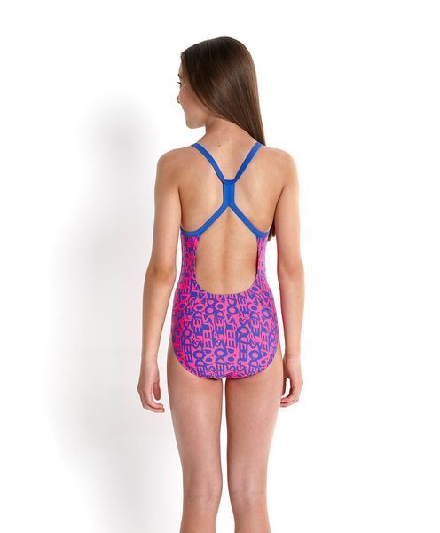 Купальник Speedo Text Allover Rippleback дитячий різнокольоровий 24,UK (809142A769) 809142A769 фото