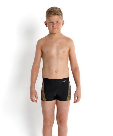 Плавки Speedo Monogram Aquashort дитячі чорні/жовті 22,UK (809314A721) 809314A721 фото