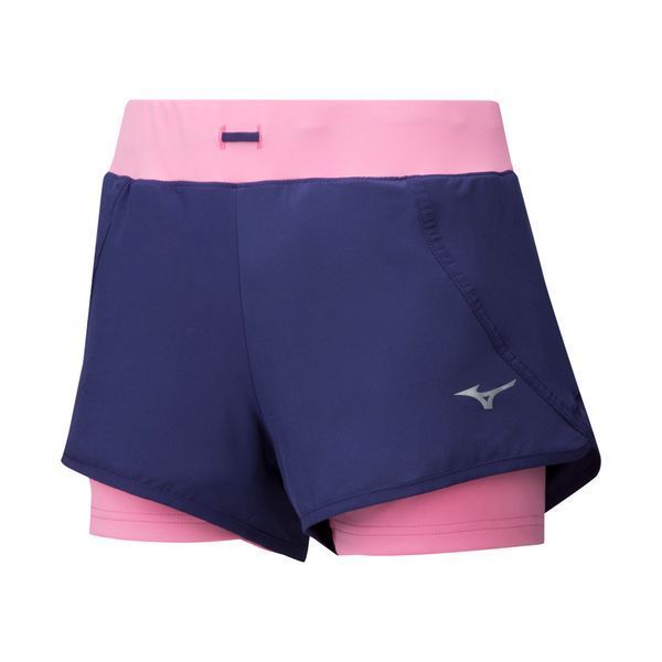 Шорти Mizuno Mujin 4.5 2in1 Short жіночі фіолетові/рожеві (J2GB928312) XS J2GB928312 фото