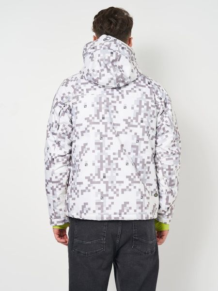 Куртка гірськолижна Catmandoo CMD CADE Padded stretch jacket чоловіча біло-сіра XS (812102P591) 812102P591 фото