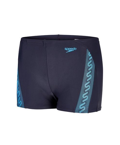 Плавки Speedo Monogram Aquashort дитячі чорні/блакитні 22,UK (809314A758) 809314A758 фото