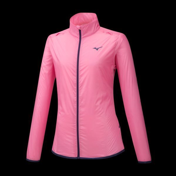 Вітрозахисна куртка Mizuno Hineri Pouch Jacket жіноча рожева XS (J2GE972064) J2GE972064 фото