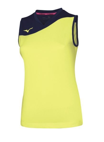 Футболка Mizuno Wom A Myou NS Shirt жіноча лаймова/чорна (V2EA720544) 3XL V2EA720544 фото