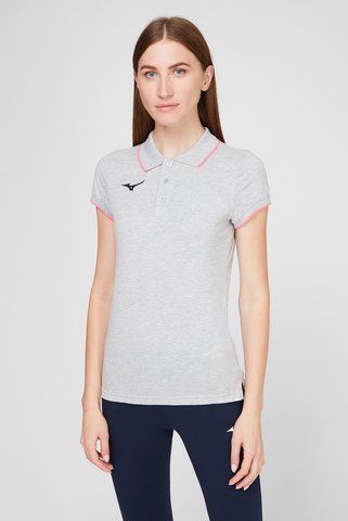 Поло Mizuno Wom Mizuno Polo жіноче сіре XS (32EA724105) 32EA724105 фото