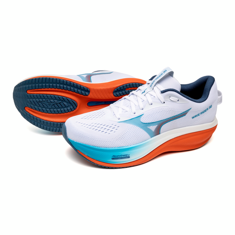 Кросівки Mizuno Wave Rider 30 унісекс білі/сині 42 (J1GM262051) J1GM262051 фото