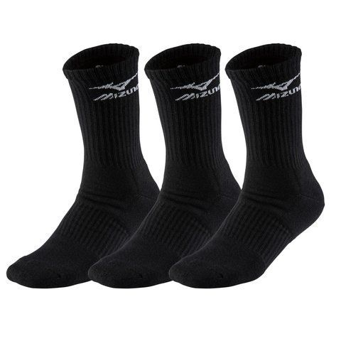 Шкарпетки Mizuno Training 3P Socks чоловічі чорні S (32GX6A5409) 32GX6A5409 фото